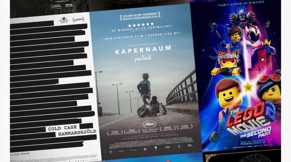 Cinemajour nr. 37 (Kapernaum, Cold Case Hammarskjöld, The LEGO Movie 2, m.m.)